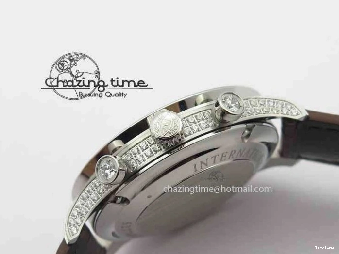 MIROTIME 0319 Unique Portuguese IW3714 Diam ZF V2 1:1 Best Edition Gray Dial On Brown Leather Strap A79350 (Slim Movement) 7250